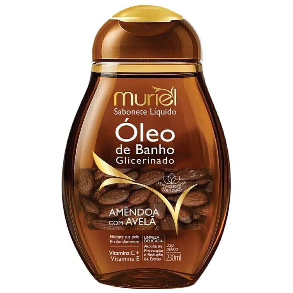 Óleo de Banho Glicerinado Muriel Amêndoa com Avelã 230ml