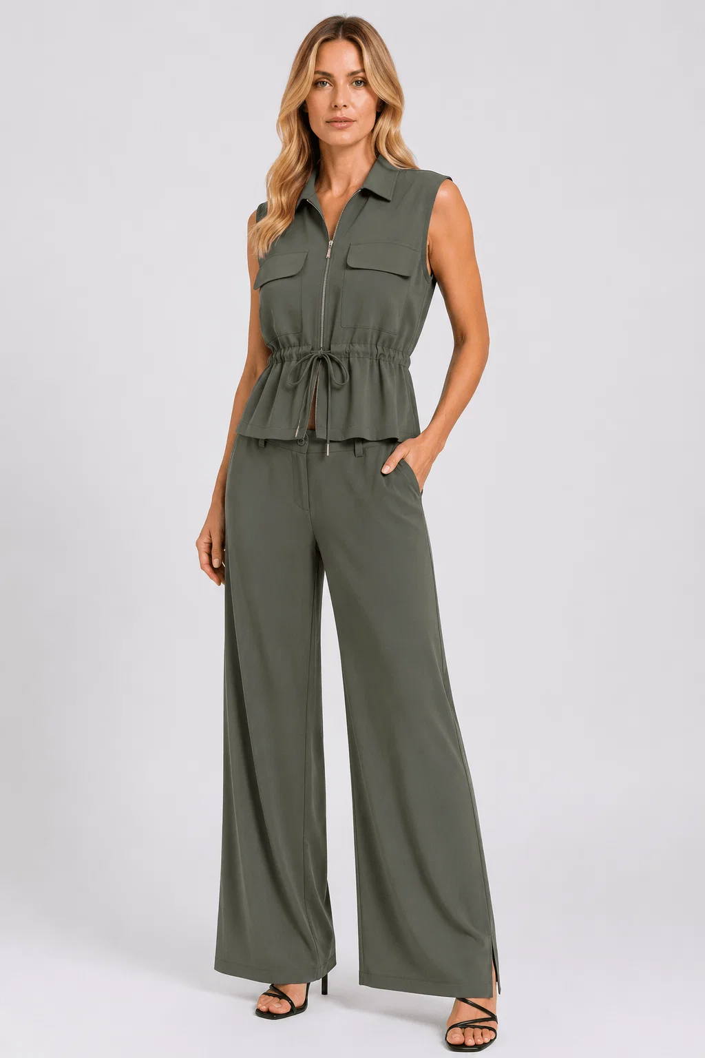 Calça Alfaiataria Twill - Verde
