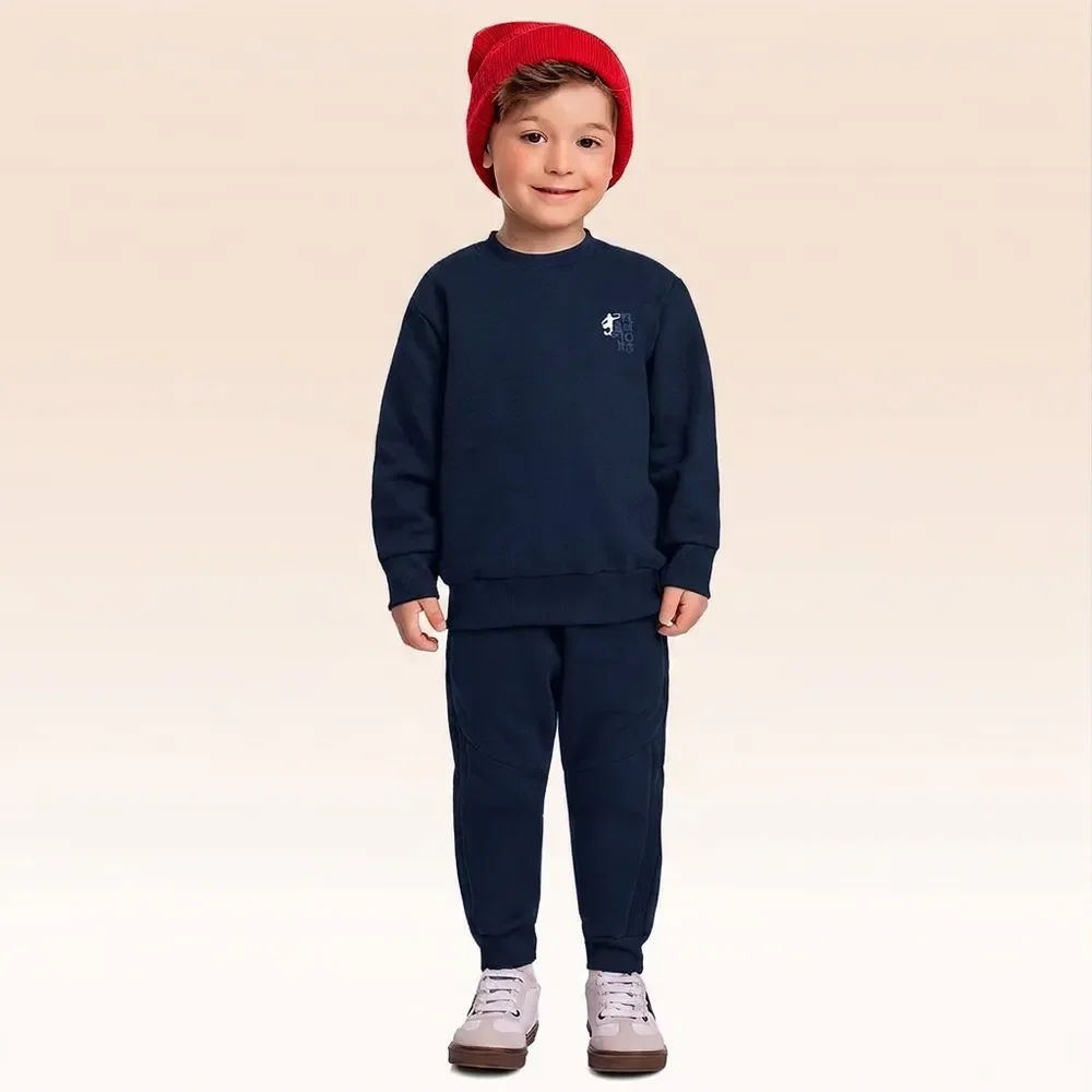 Conjunto blusão e calça moletom