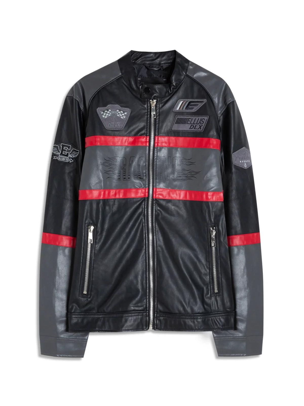 Biker Racing Jacket Preto