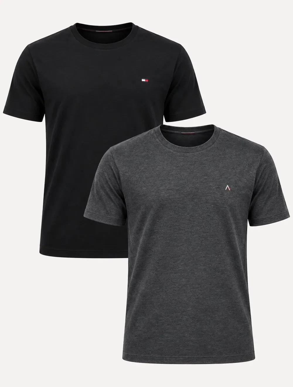 Kit Camisetas Tommy Hilfiger / Aramis | Preta / Grafite Mescla