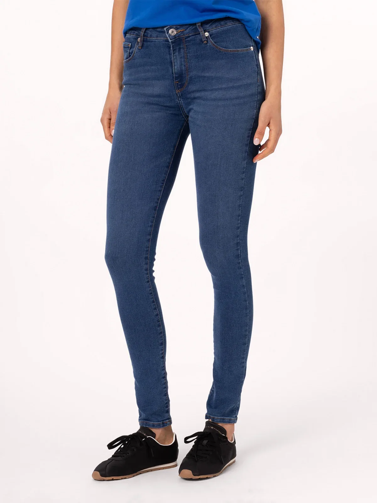 Calça Jeans Skinny Azul Médio — imagem 1
