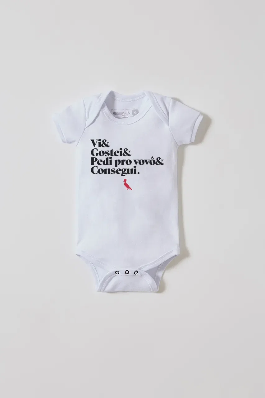 Body Reserva Bebe Consegui Vovô
