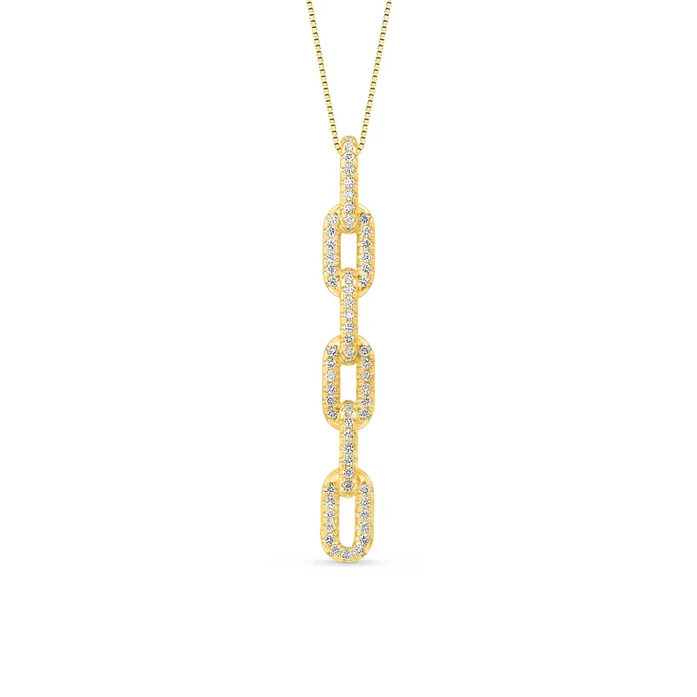 Pingente Chains em Ouro Amarelo 18k com Diamantes, 37.5mm — imagem 1