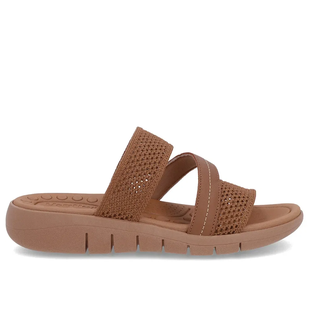 Tamanco Sem Salto Tricot Marrom — imagem 1
