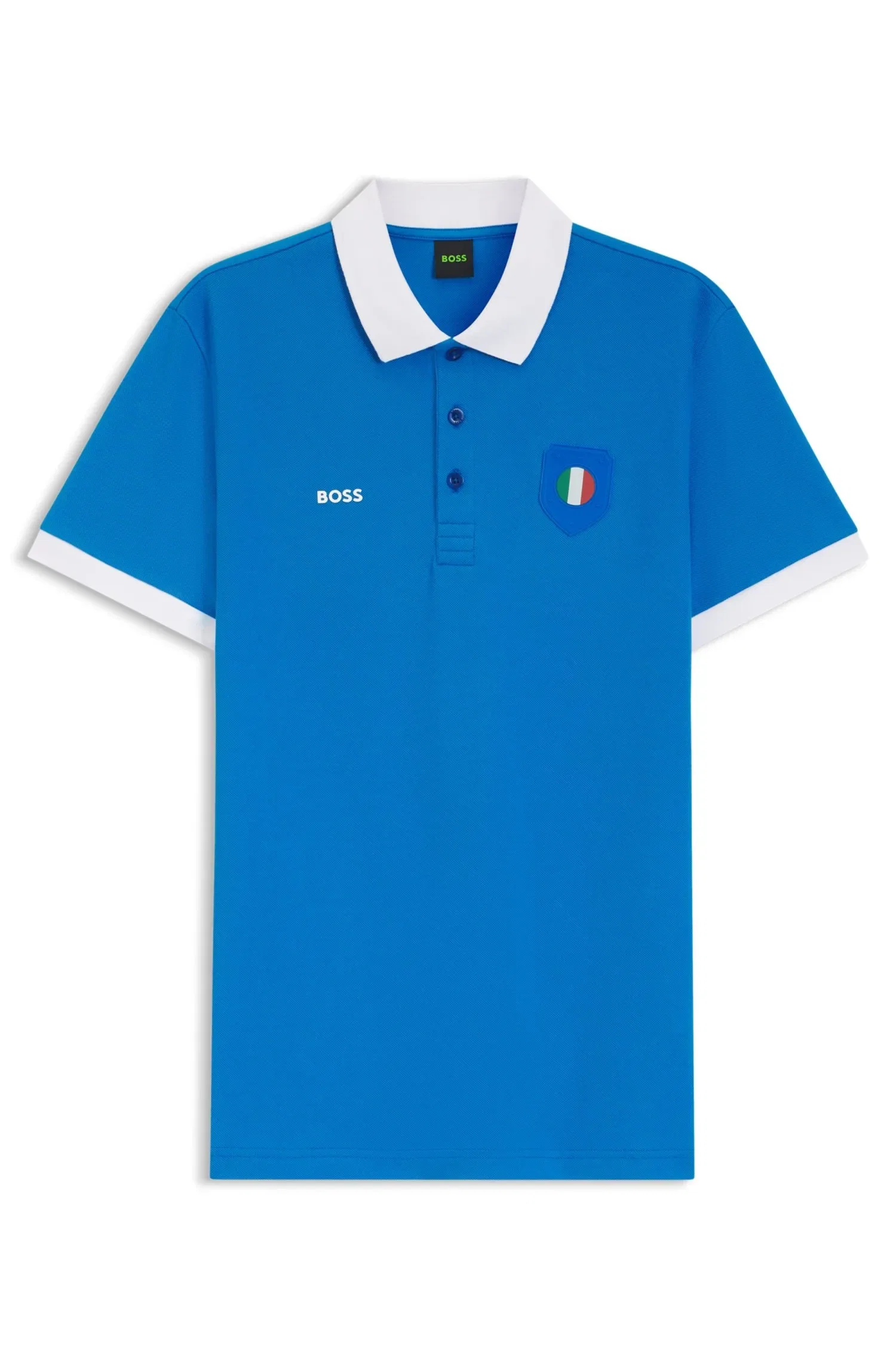 Polo Paddy Com Detalhes De Bandeira Da Itália — imagem 1
