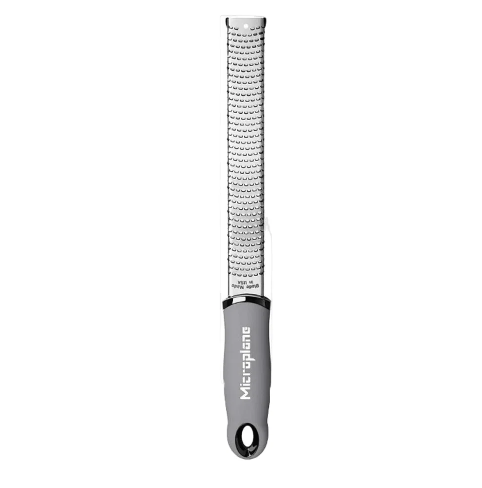 Ralador em Aço Inox Classic Zester Microplane Cinza