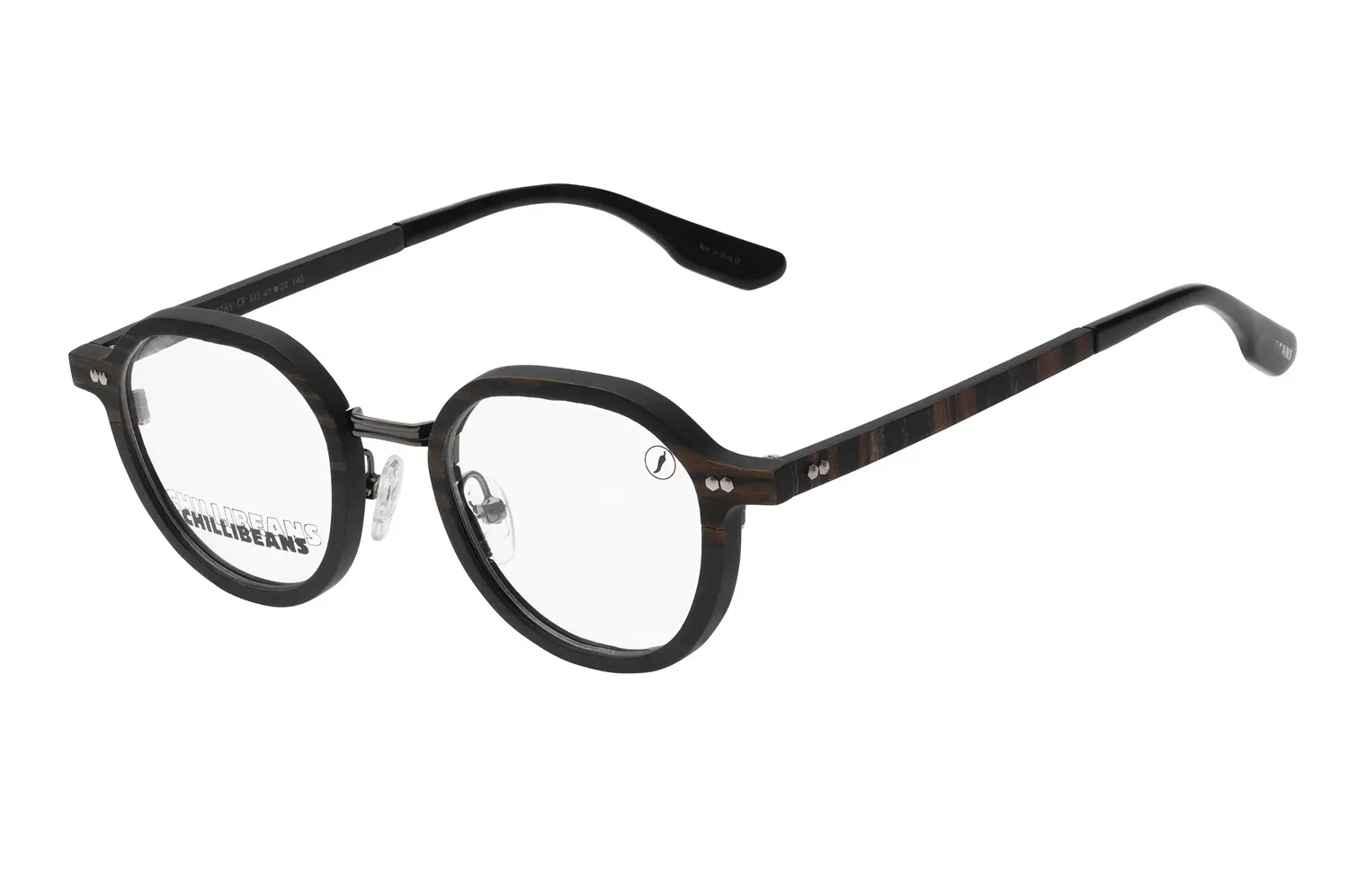 Armação Para Óculos De Grau Unissex Premium Edition Redondo Ônix — imagem 1