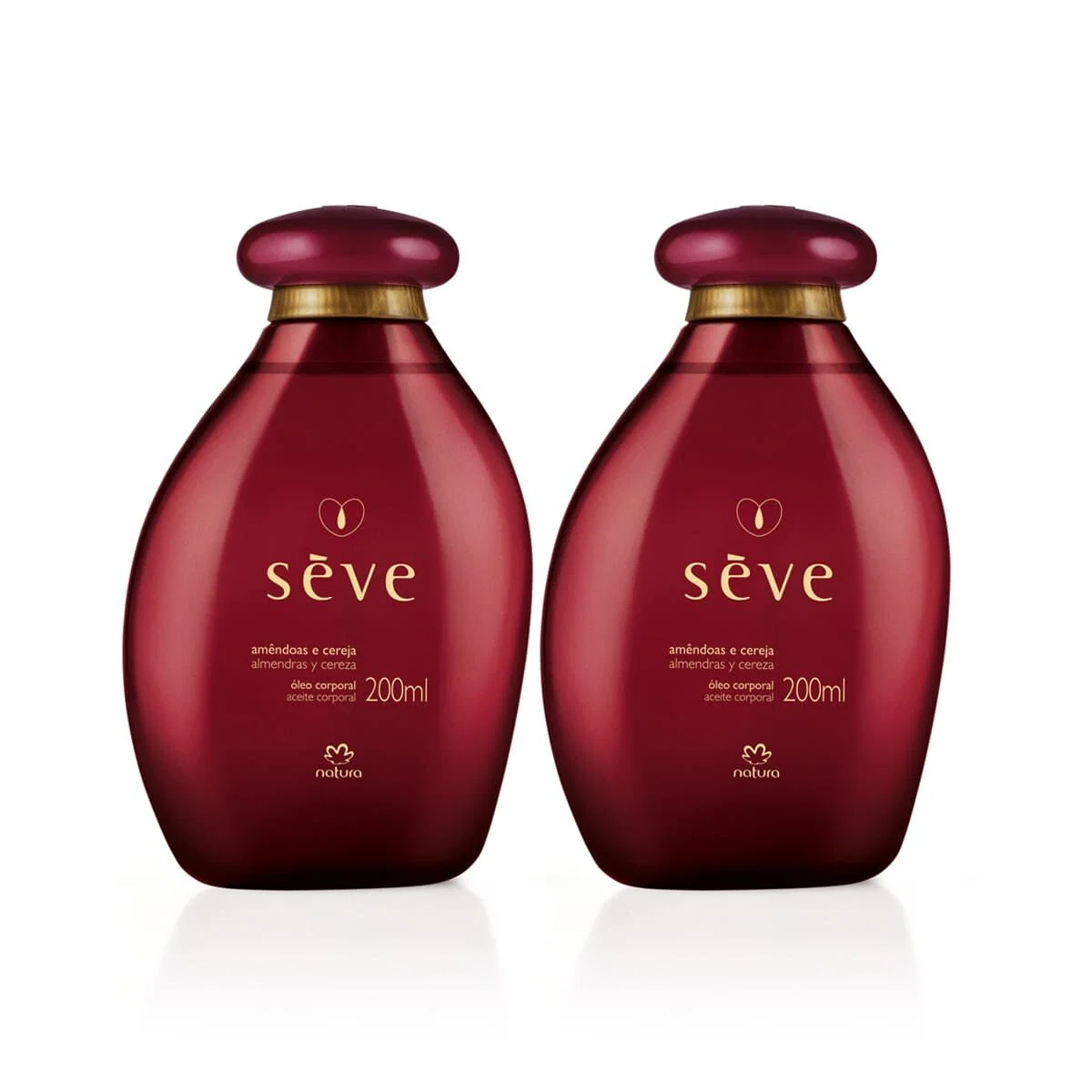 Kit Óleo Desodorante Corporal Sève Amêndoas e Cereja (2 unidades)