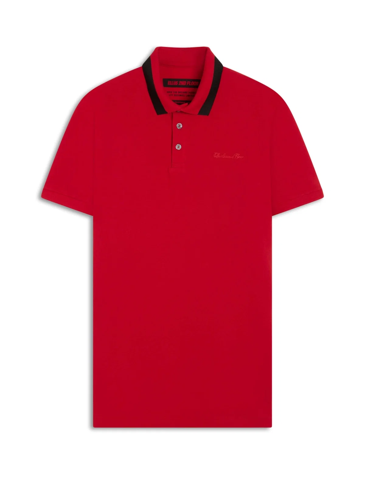 Piquet Classic Bicolor Rib Mc Vermelho — imagem 1