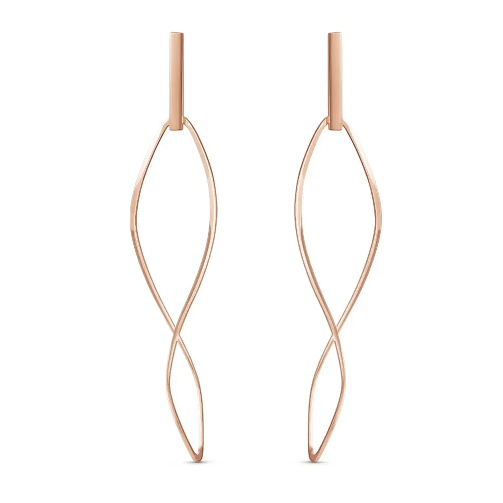 Argola Design em Ouro Rosé 18k, 55mm