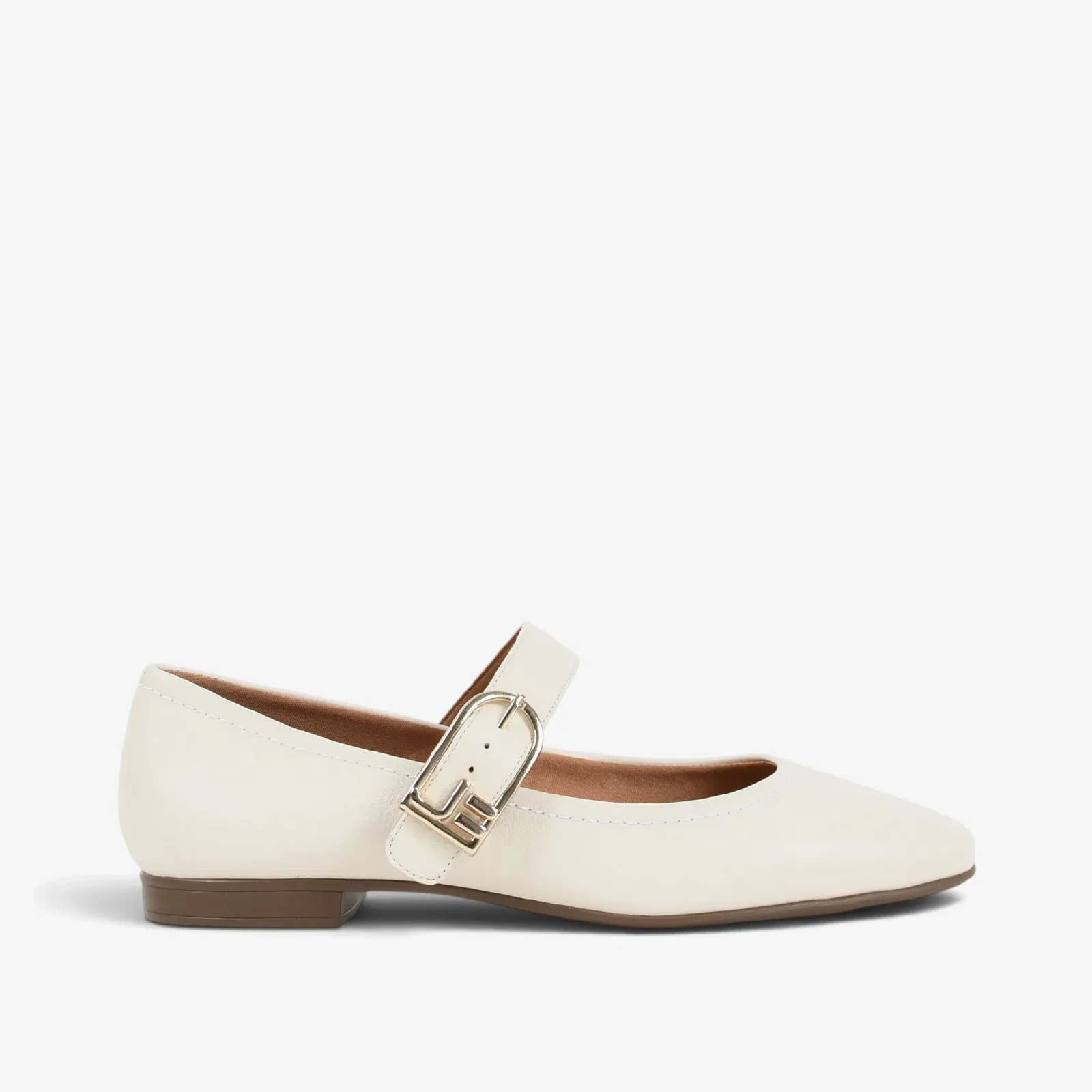 Sapatilha Off White Algodão Couro