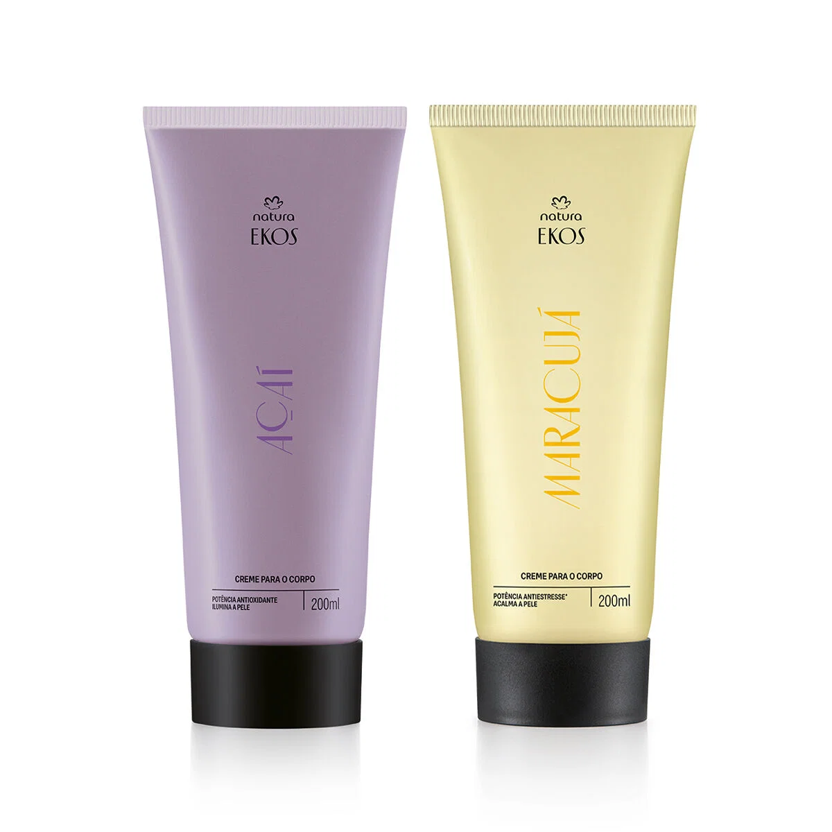 Kit Creme Desodorante Hidratante para o Corpo Ekos Açaí e Ekos Maracujá 2 un de 200 ml