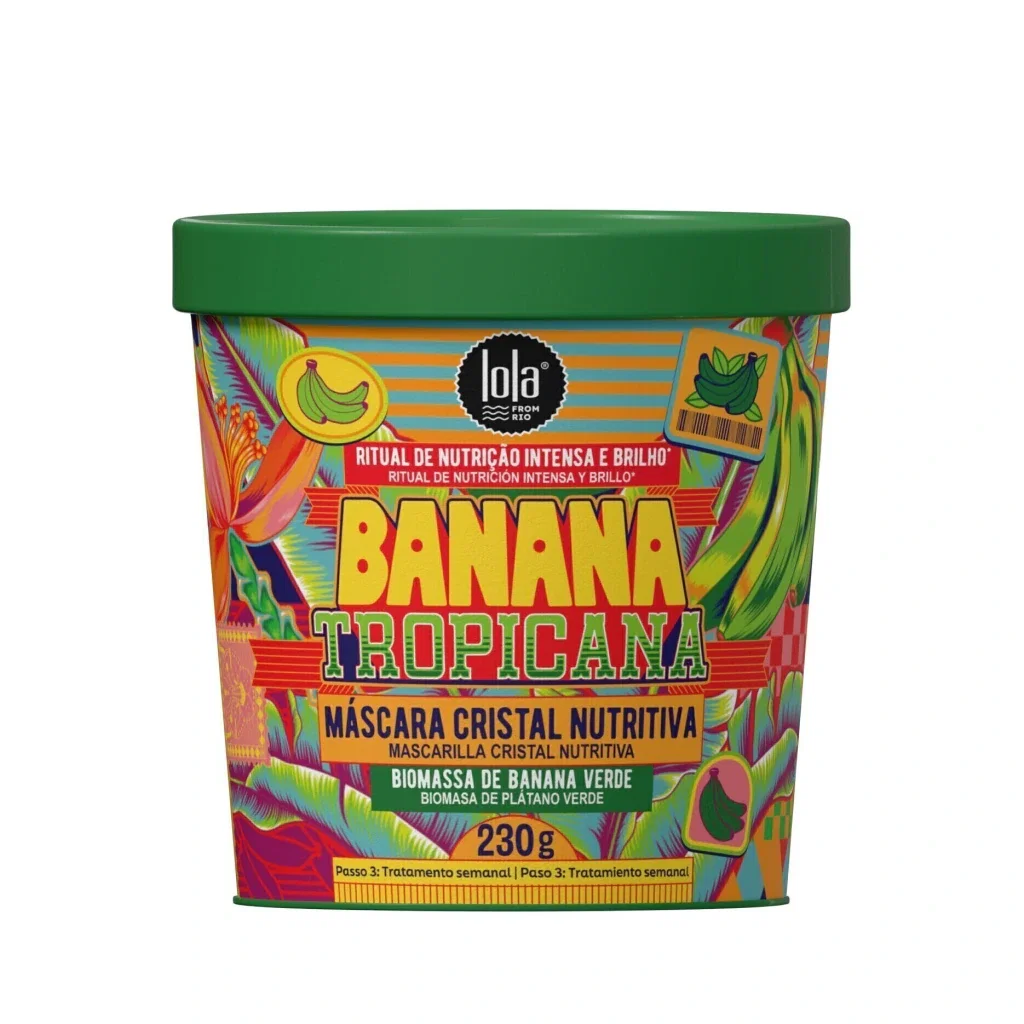 Máscara Cristal Nutritiva Lola Banana Tropicana 230g