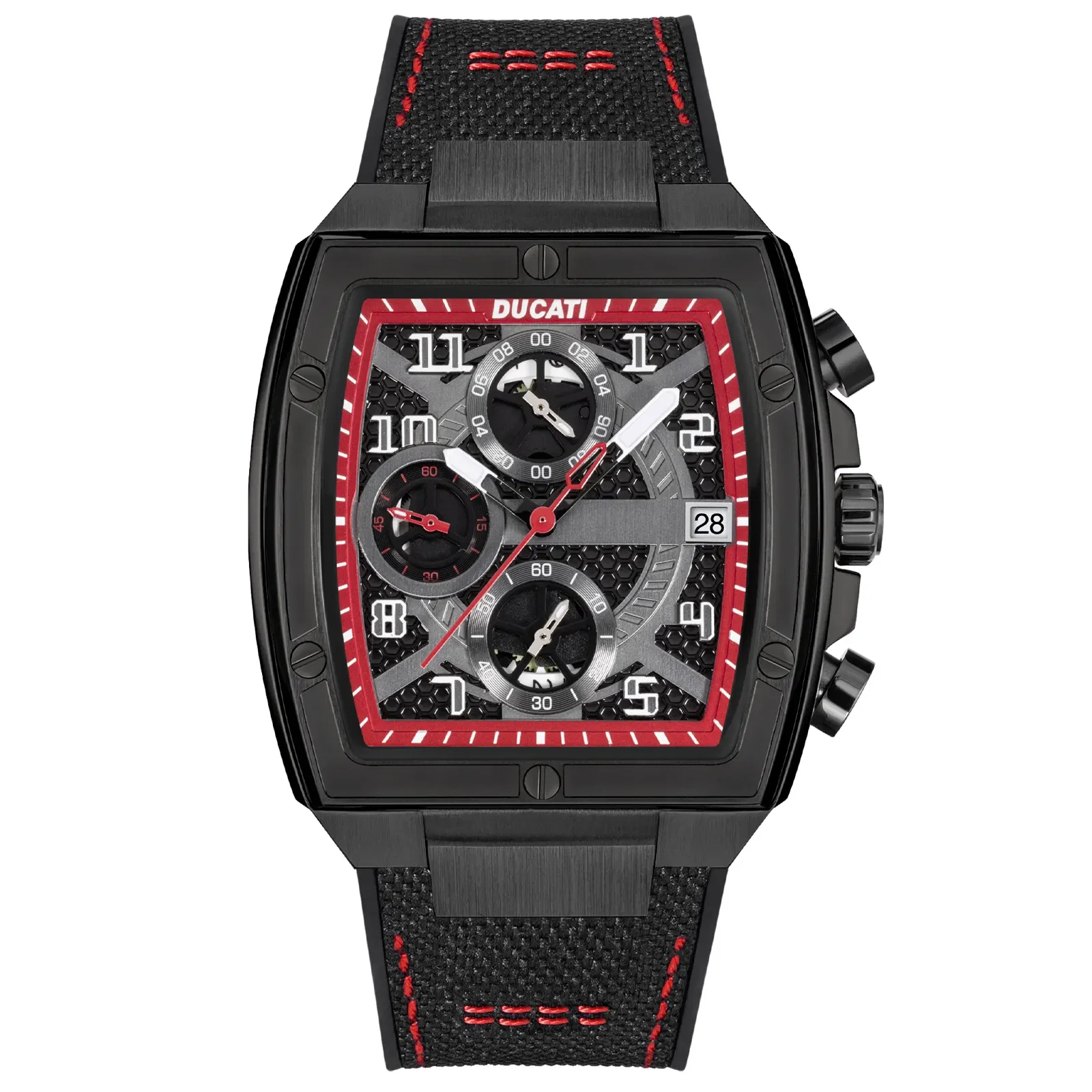 Relógio Ducati DT088 Masculino Silicone e Nylon Preto DTWGO0001503 — imagem 1