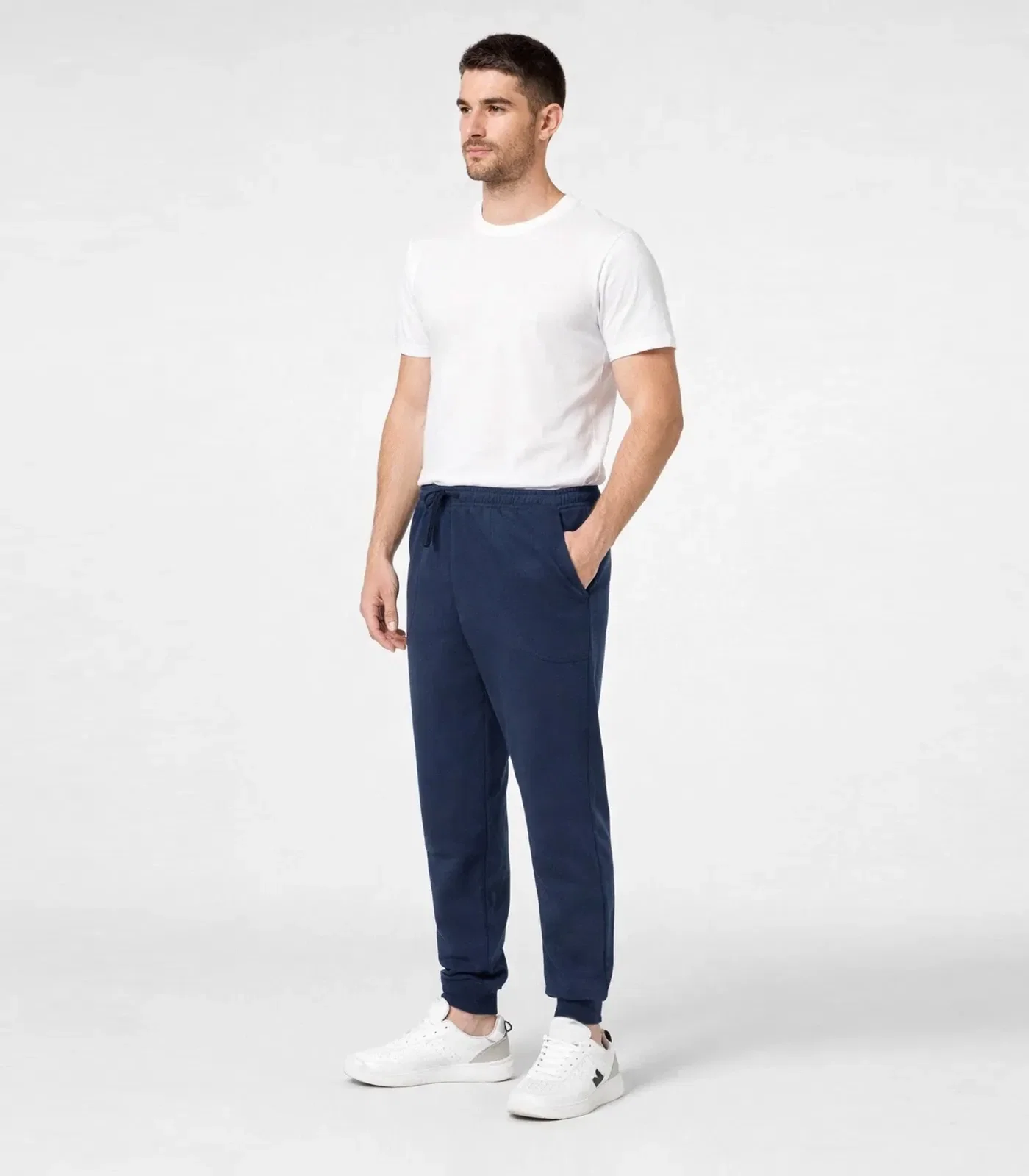 Calça Masculina Jogger De Moletom Cdka Azul