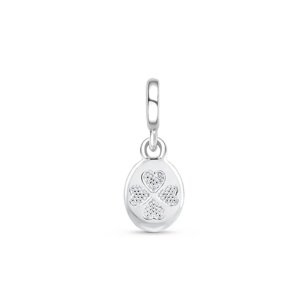 Pingente Life Medalha Trevo em Prata 925 — imagem 1