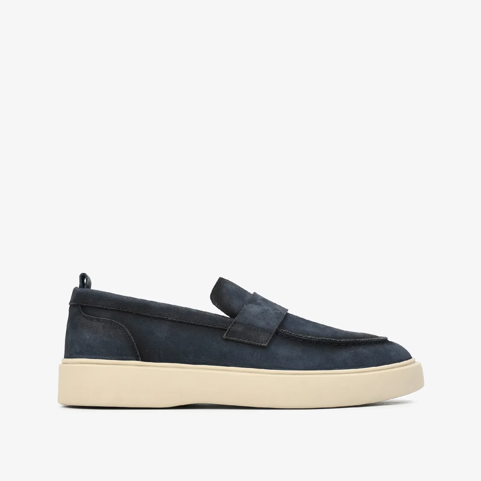 Mocassim Masculino Azul Marinho Camurça — imagem 1