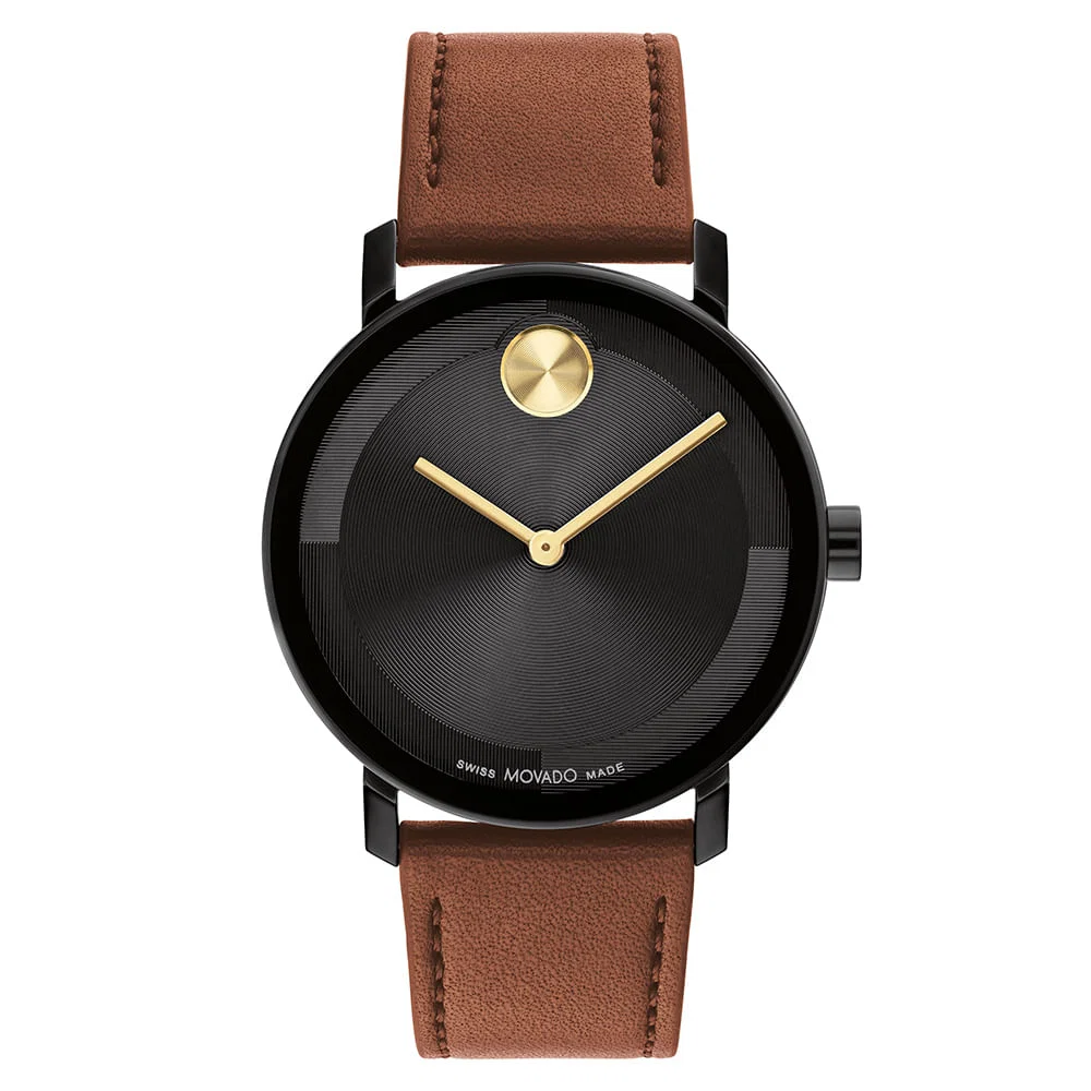 Relógio Movado Masculino Couro Marrom 3601083 — imagem 1