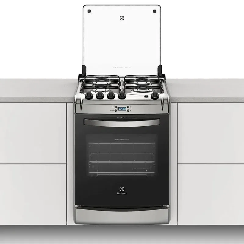 Fogão 4 Bocas de Embutir Electrolux Prata com Timer Digital (52EXR) — imagem 1
