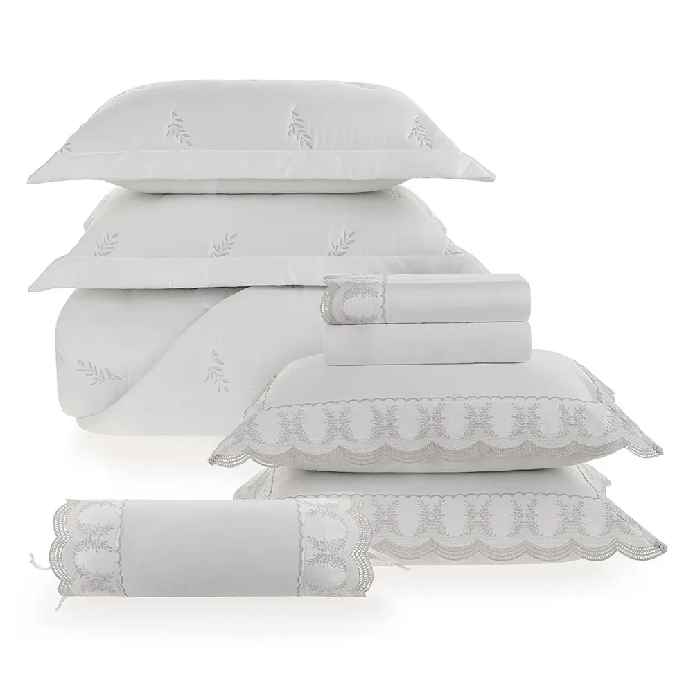 Kit Cama Completa King 600 fios Cetim Laurea — imagem 1