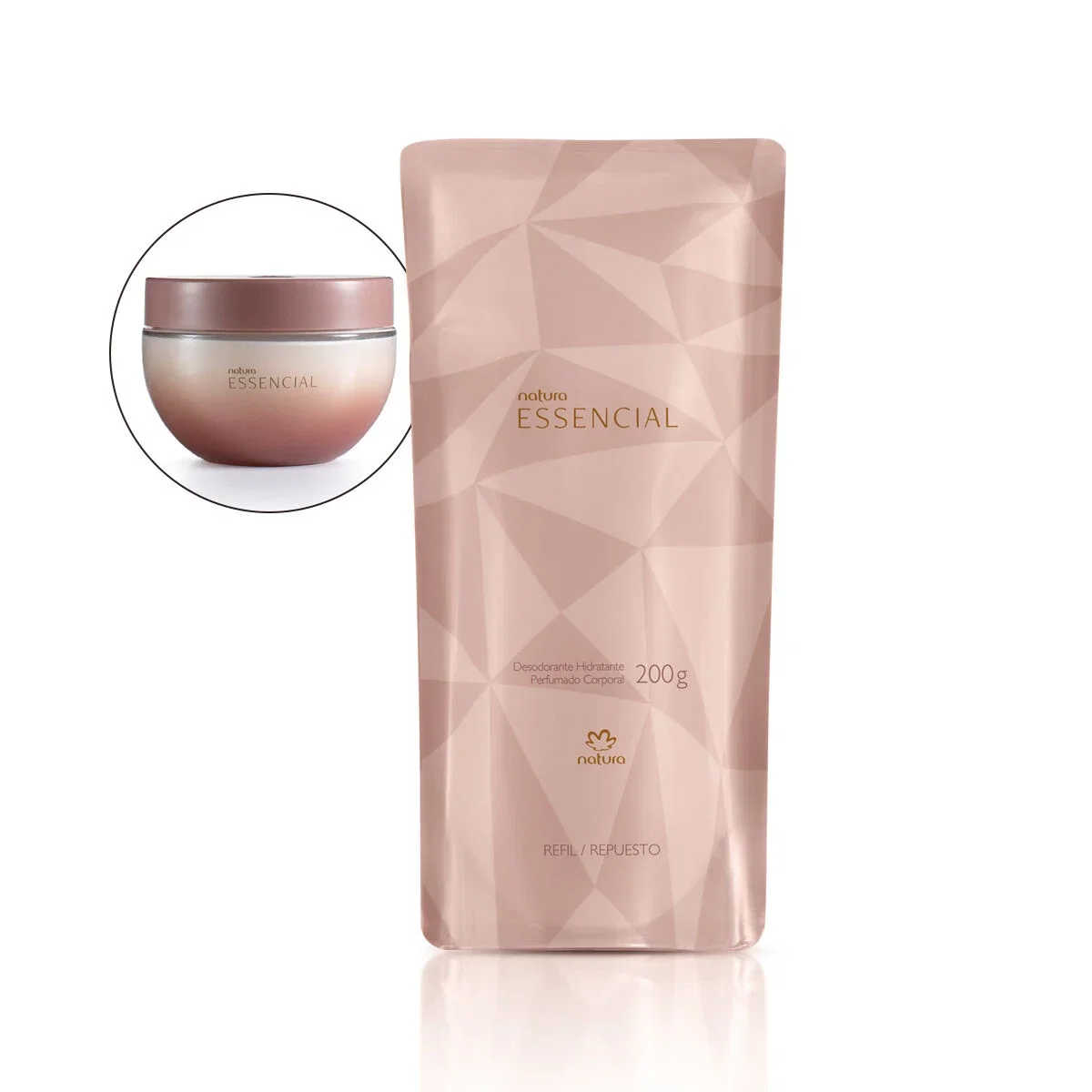 Refil Desodorante Hidratante Corporal Perfumado Essencial 200 g