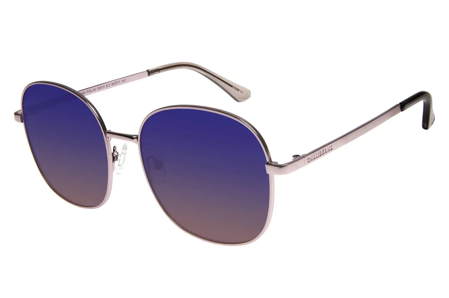 Óculos de Sol Feminino Chilli Beans Polarizado Redondo Slim Rosé — imagem 1