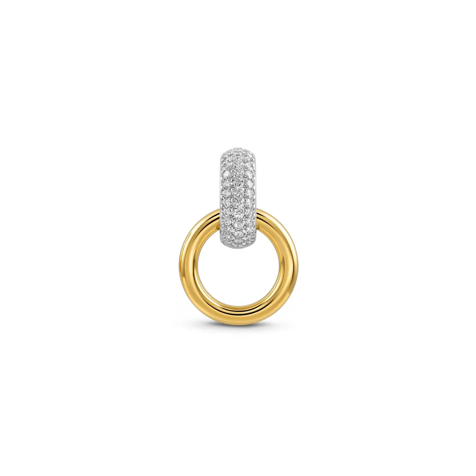 Pingente Santorini em Prata 925 e Ouro Amarelo 18k com Diamantes 0,30 ct — imagem 1