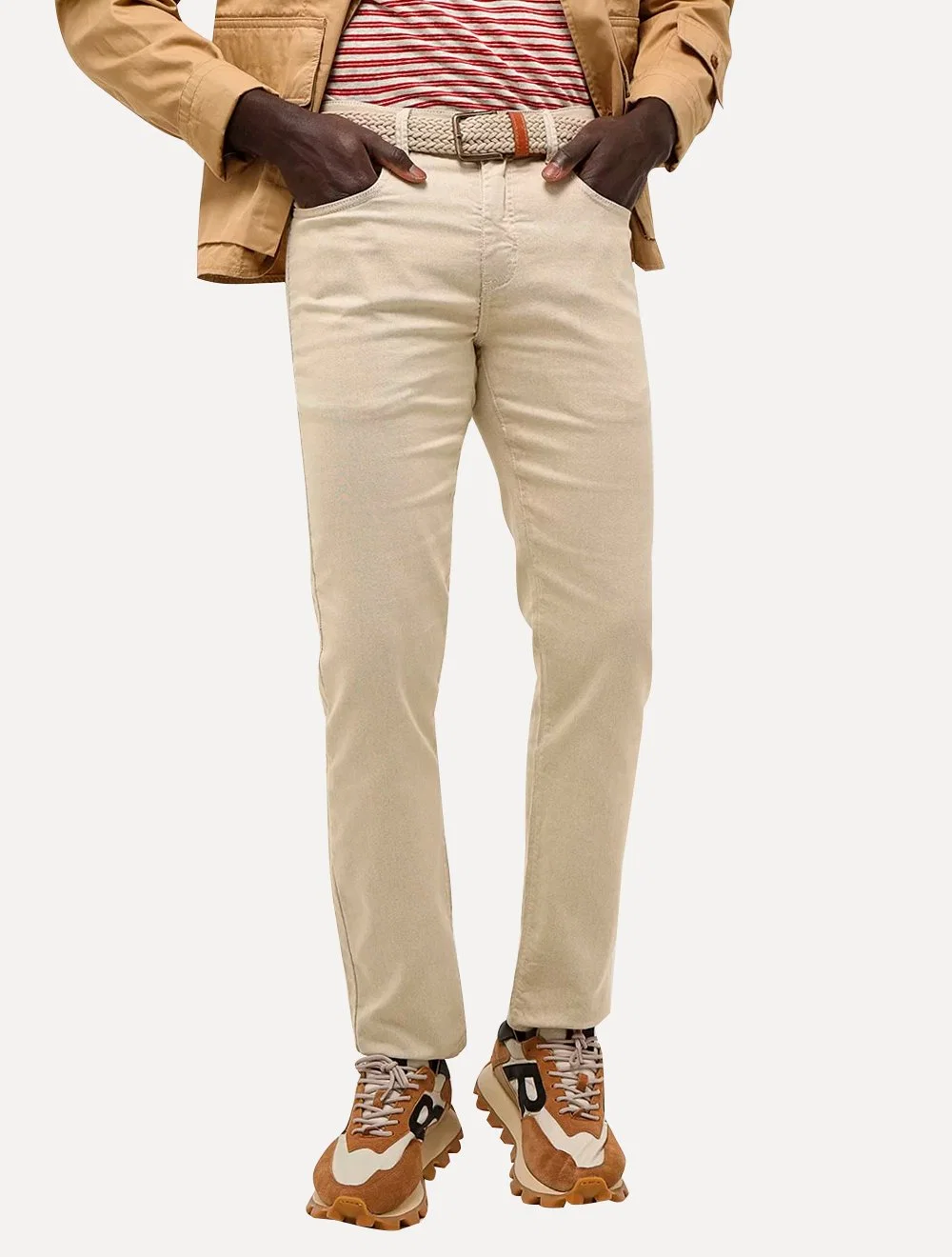 Calça Reserva Jeans Masculina Skinny Color Five Pockets Areia