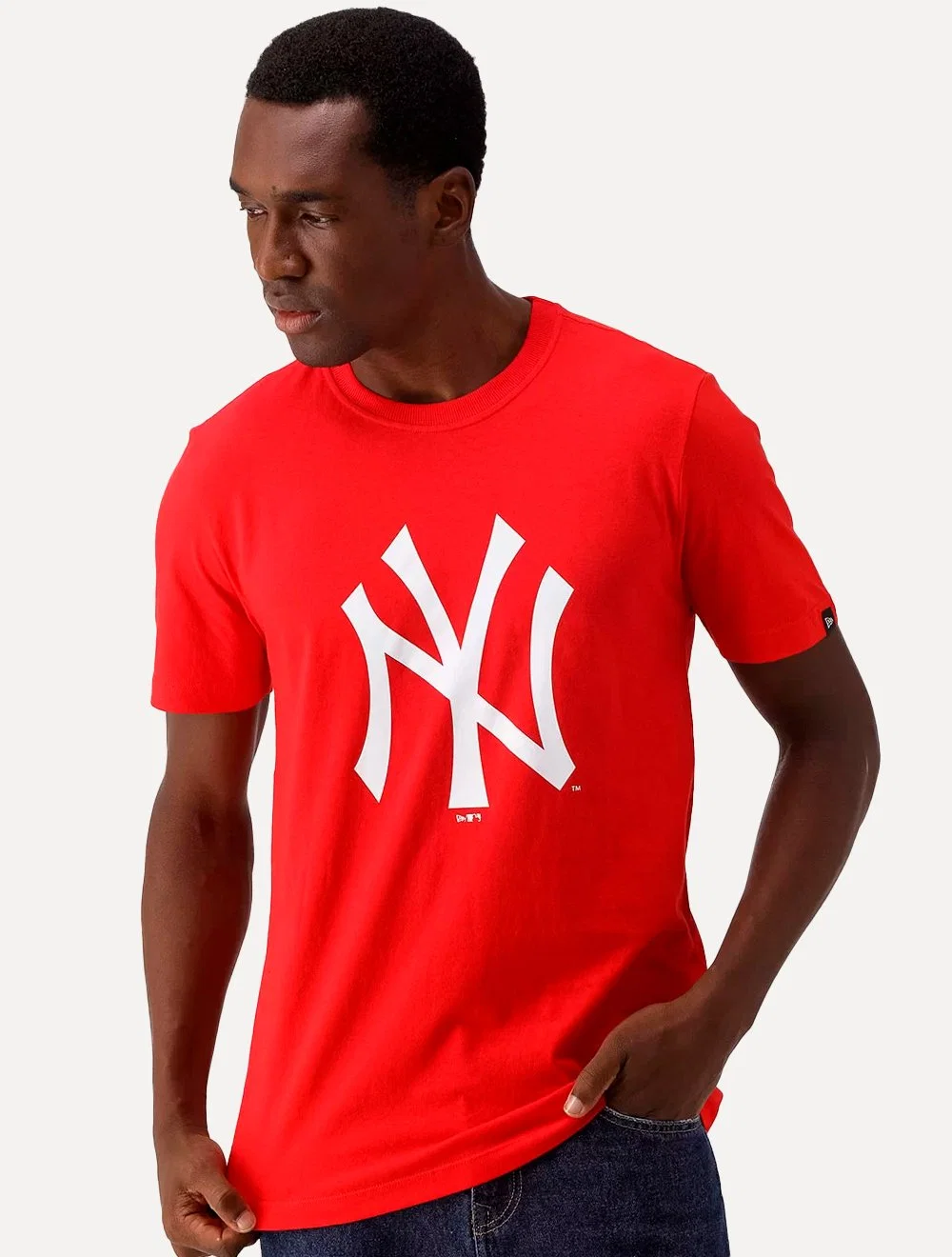 Camiseta New Era Masculina MLB New York Yankees Vermelha