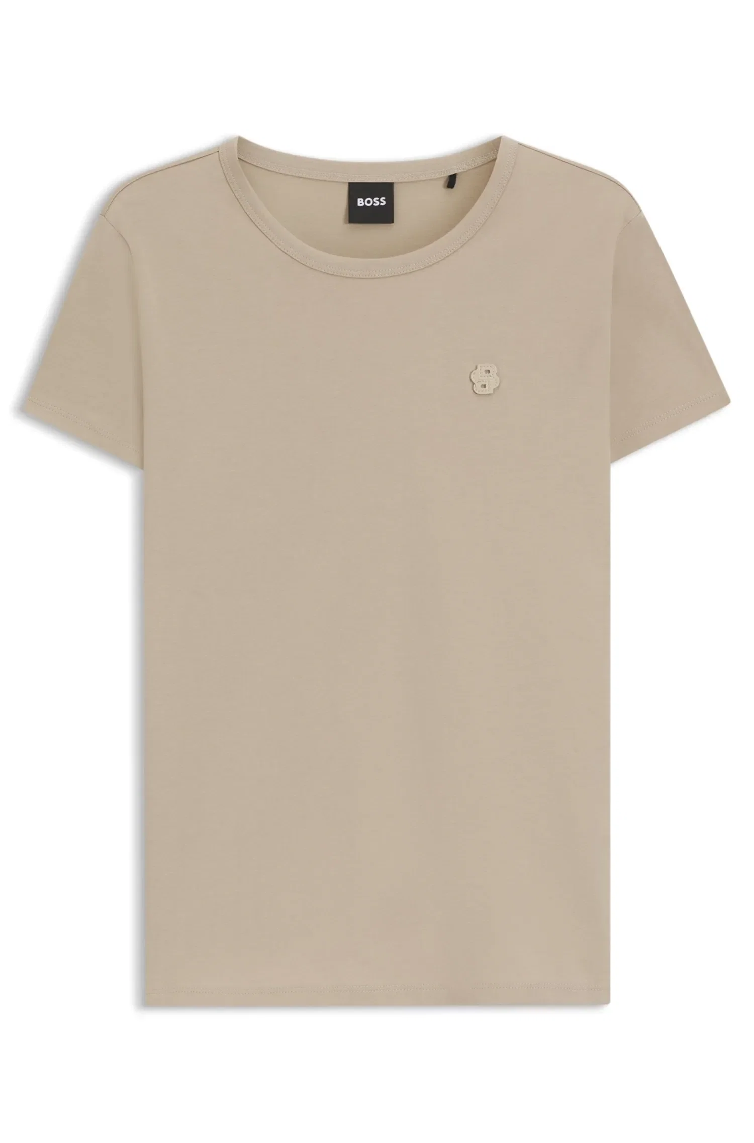 Camiseta Slim De Algodão Mercerizado Com Monograma Double B — imagem 1