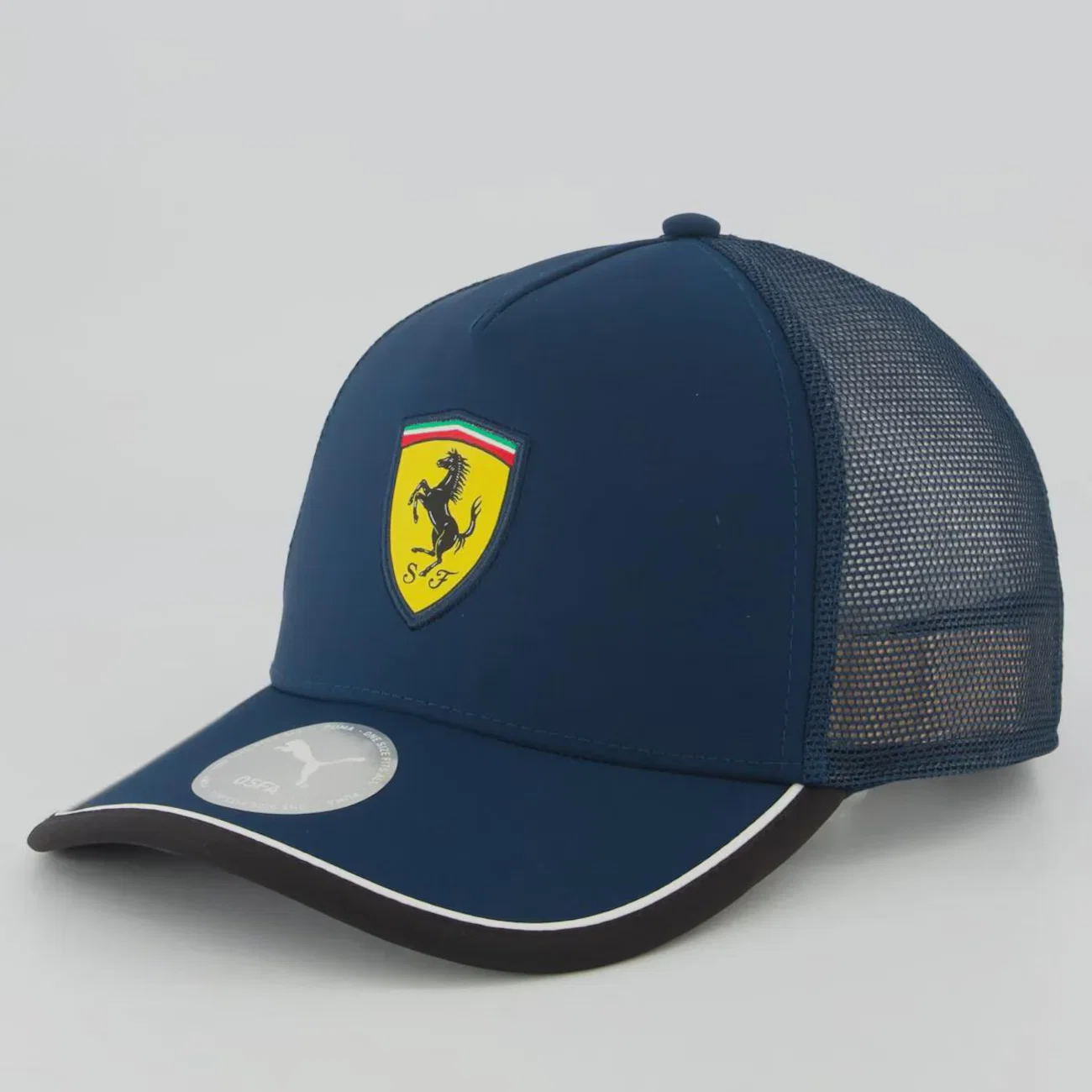 Boné Unissex Puma Ferrari Trucker Logo Aba Curva