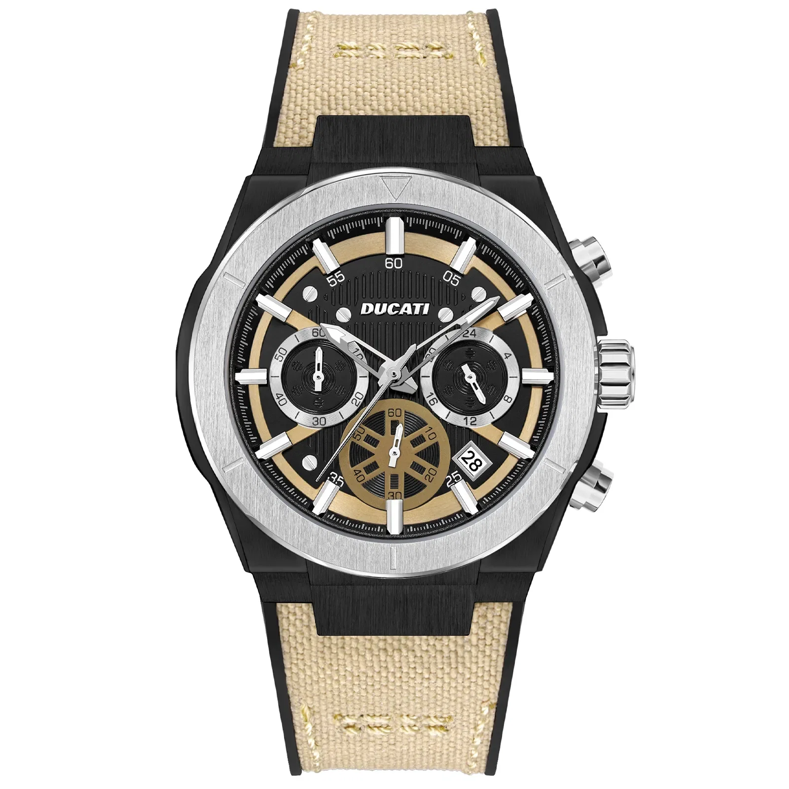 Relógio Ducati DT004 Masculino Silicone e Nylon Bege DTWGO0000904 — imagem 1