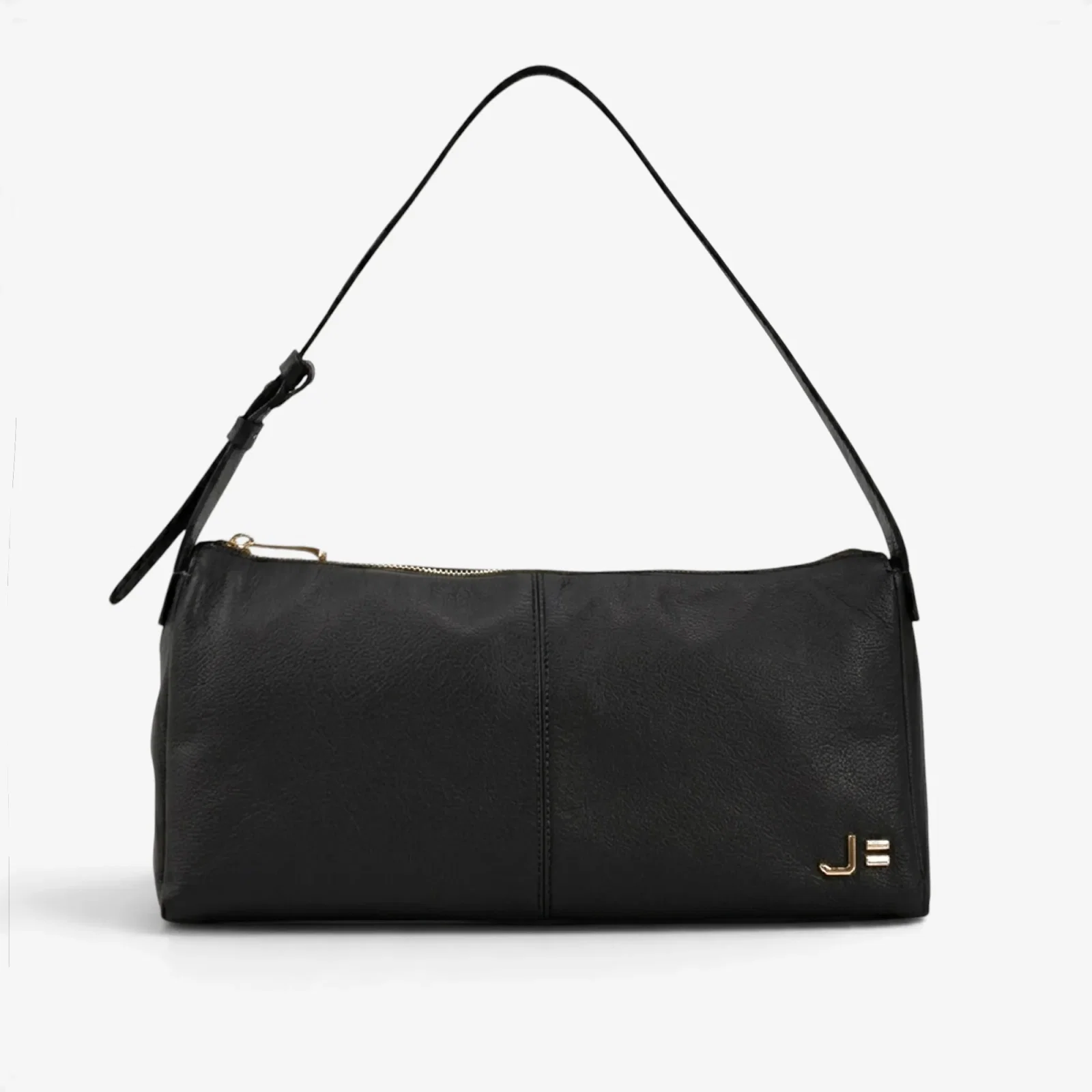 Bolsa Baguete Preto Couro
