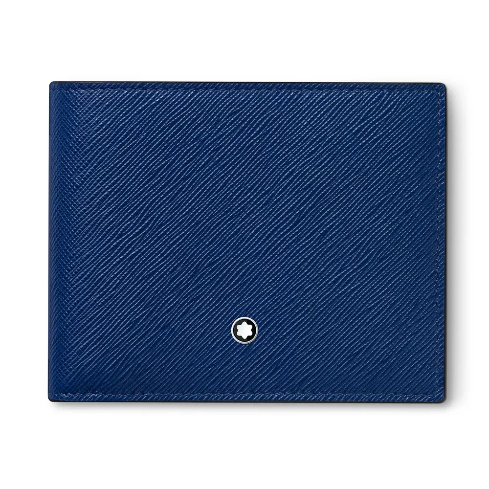 Carteira Montblanc Masculina Sartorial Couro Azul - 130812 — imagem 1