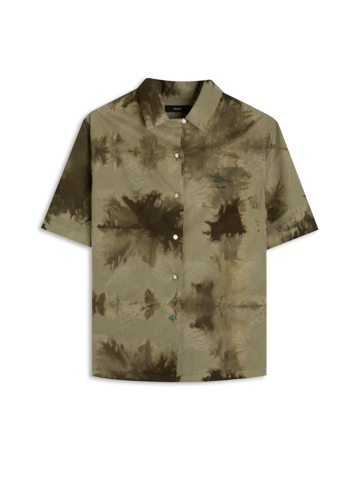 Camisa Blatt Tie Dye Americ Verde Petroleo — imagem 1