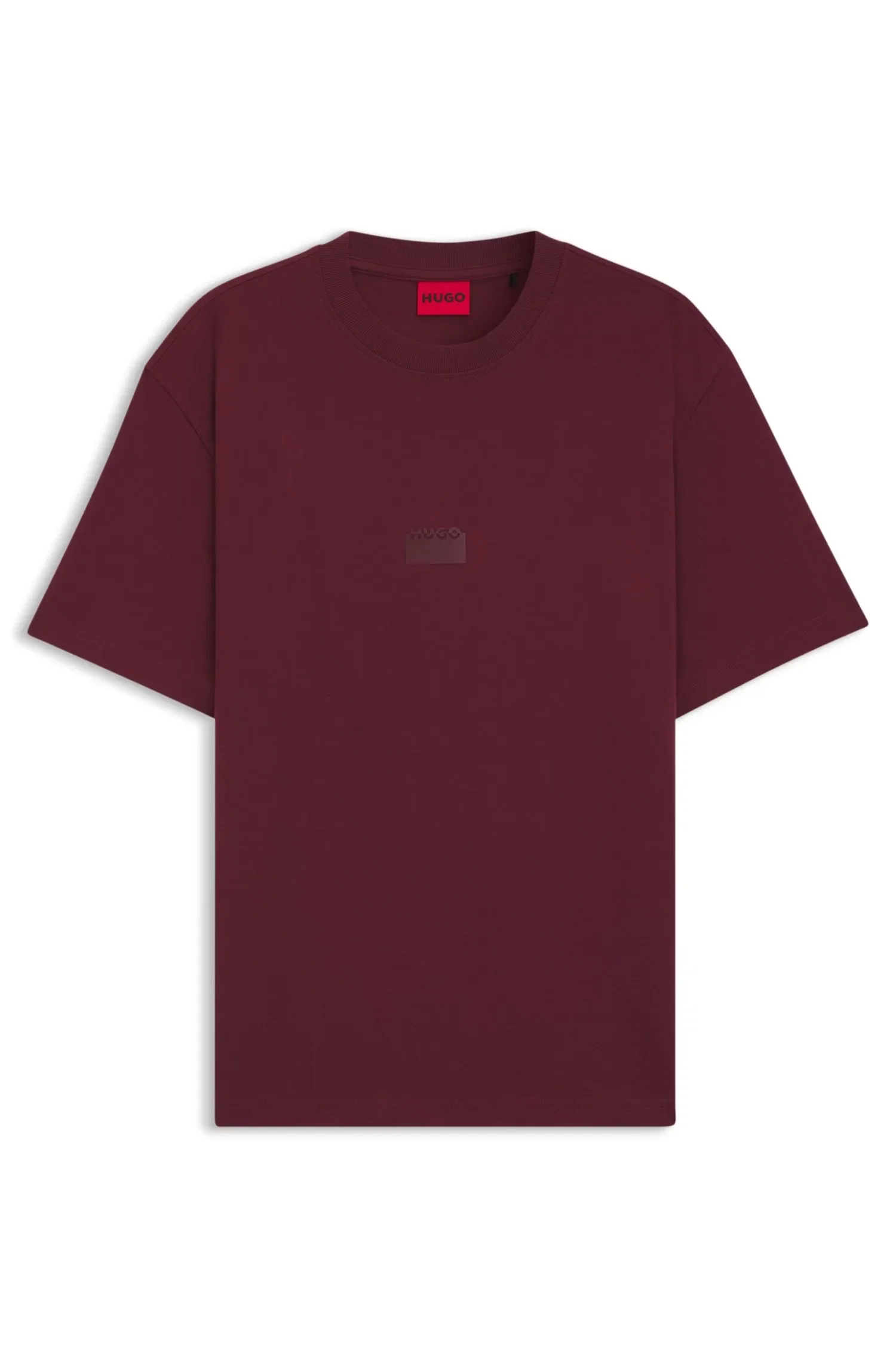 Camiseta Em Algodão Jersey Com Logos Divididos — imagem 1
