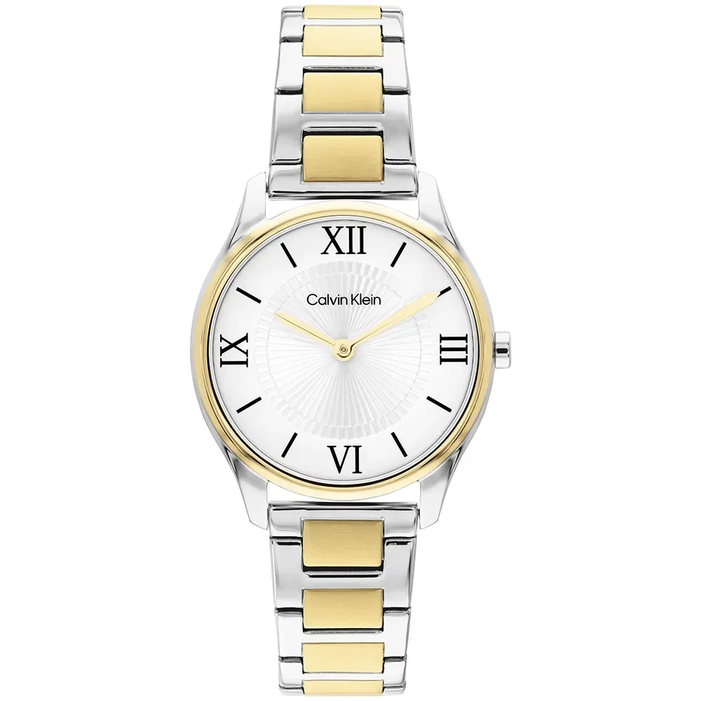 Relógio Calvin Klein Sculpted Essentials Feminino em Aço Prateado e Dourado 25100215 — imagem 1