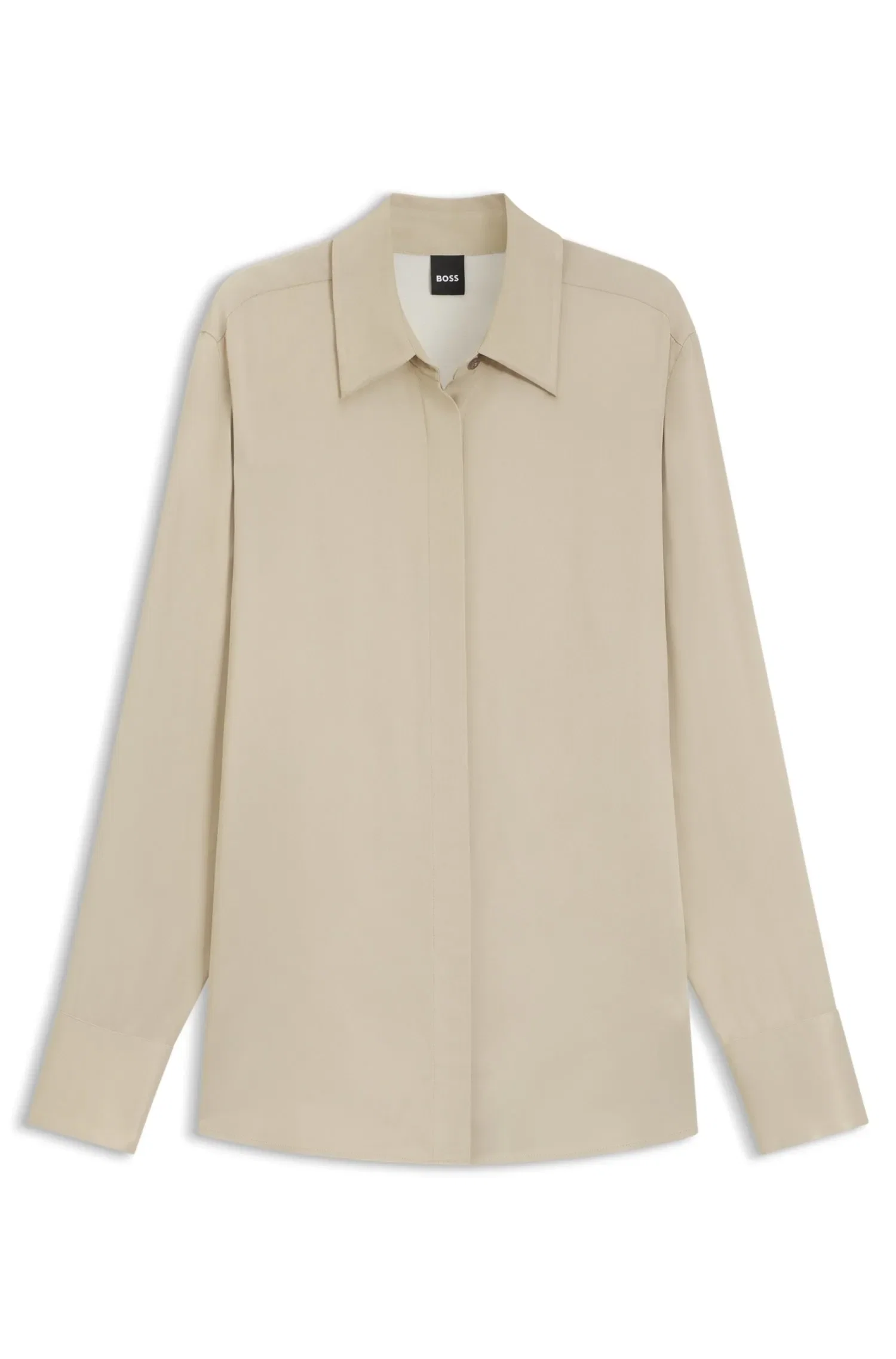 Blusa De Ajuste Regular Em Cetim
