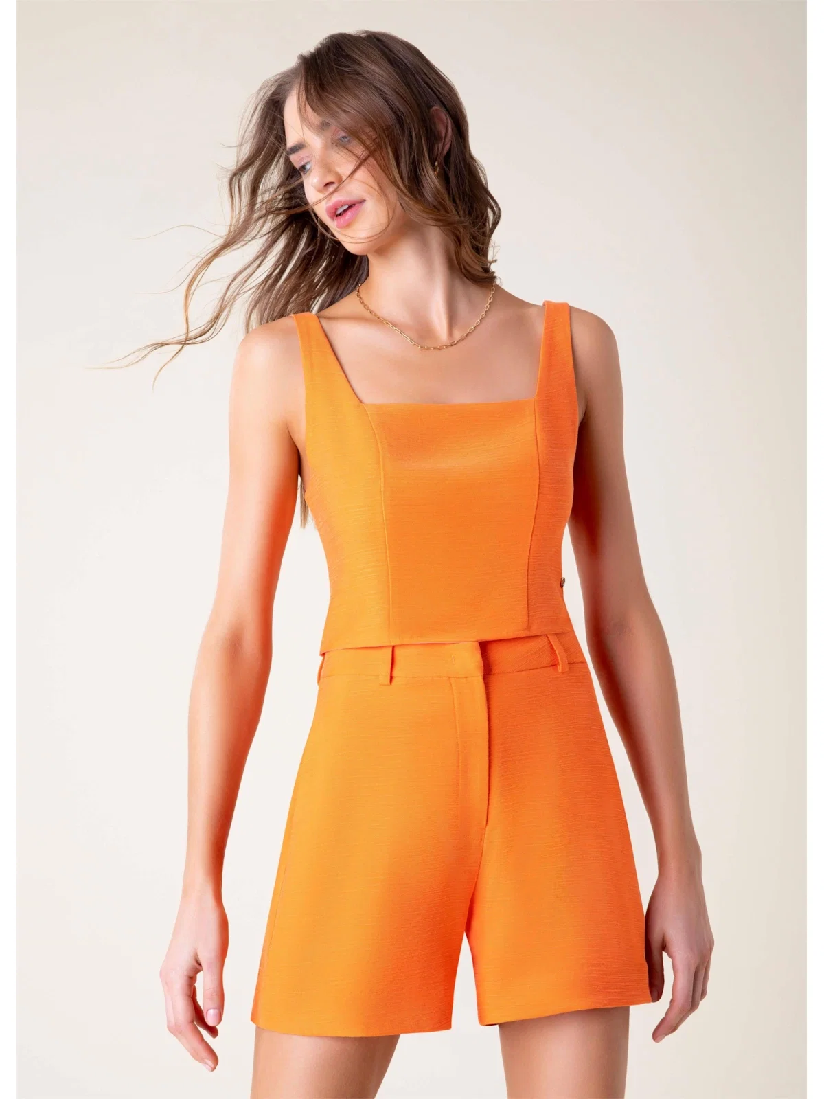Top Boucle Laranja