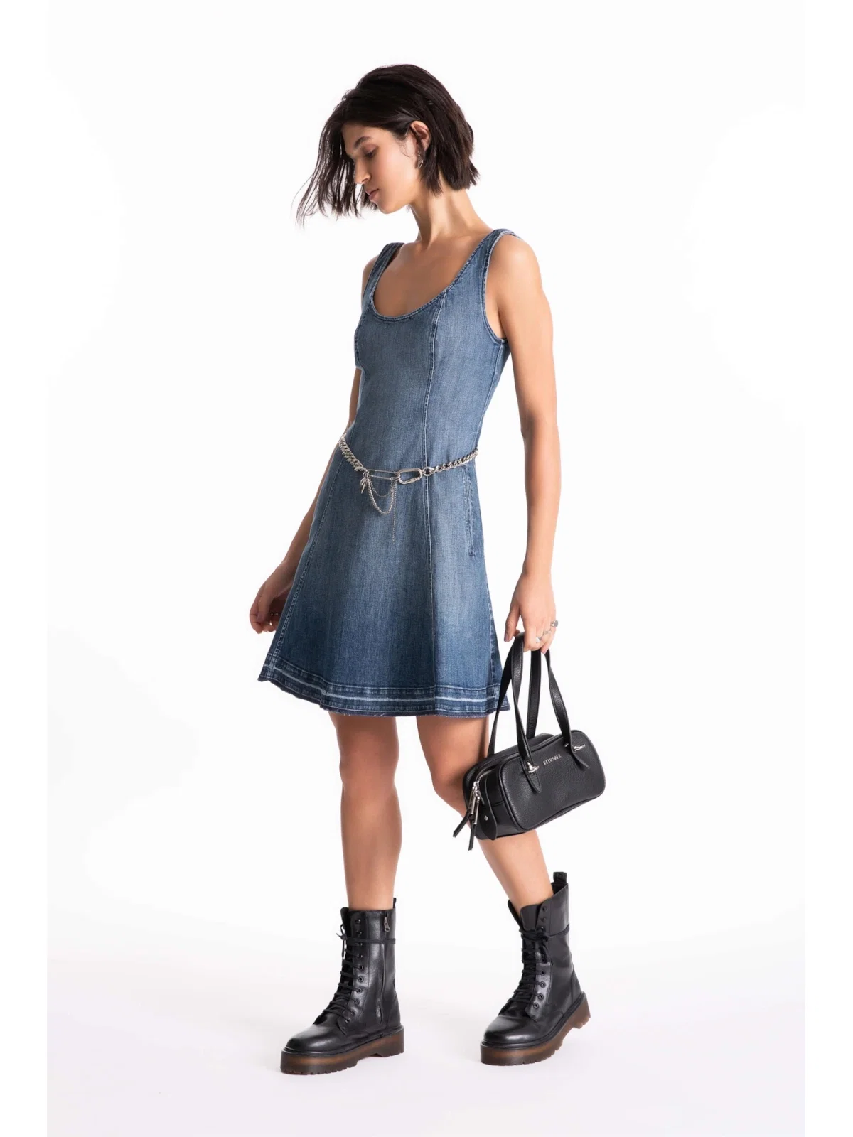 Vestido High Comfort Dark Indigo Lav.Medio