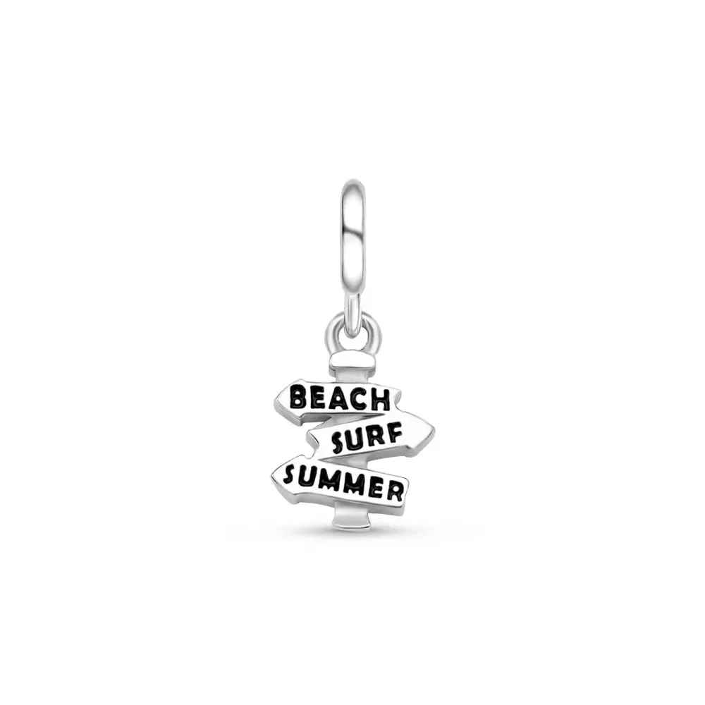Pingente Life Viagem Placas em Prata 925 com Esmalte — imagem 1