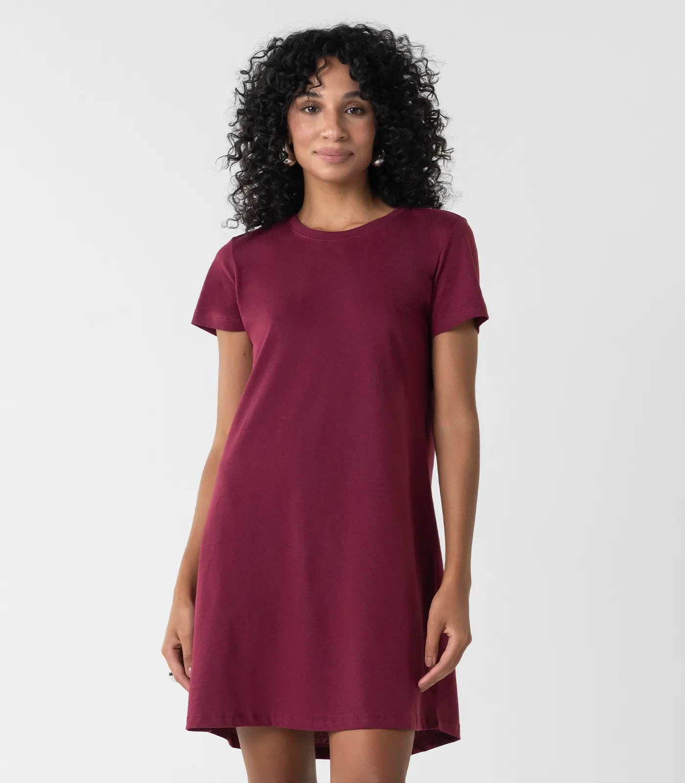 Vestido Feminino Meia Malha Curto Básico KO Vermelho