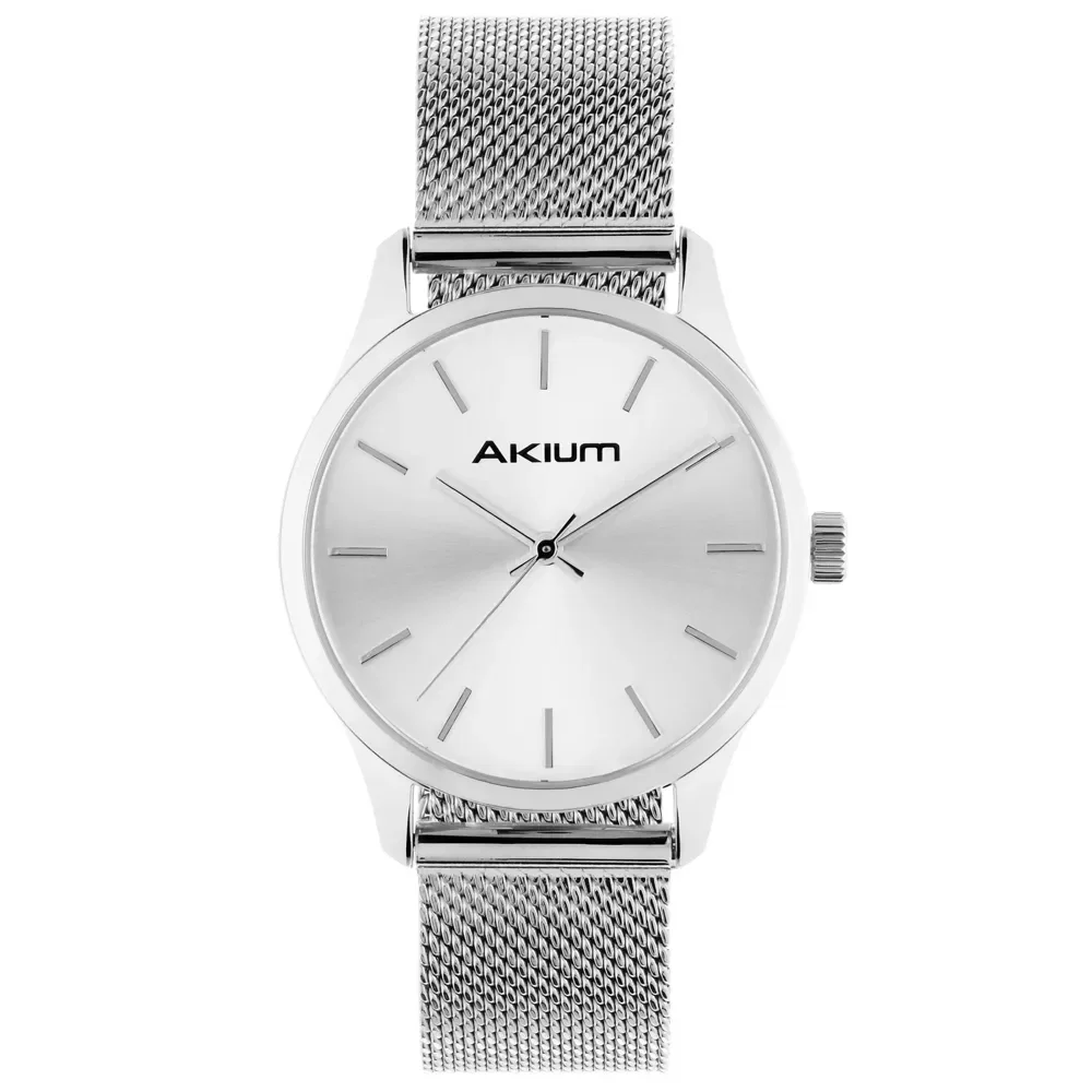 Relógio Akium Casual Feminino Aço Prateado