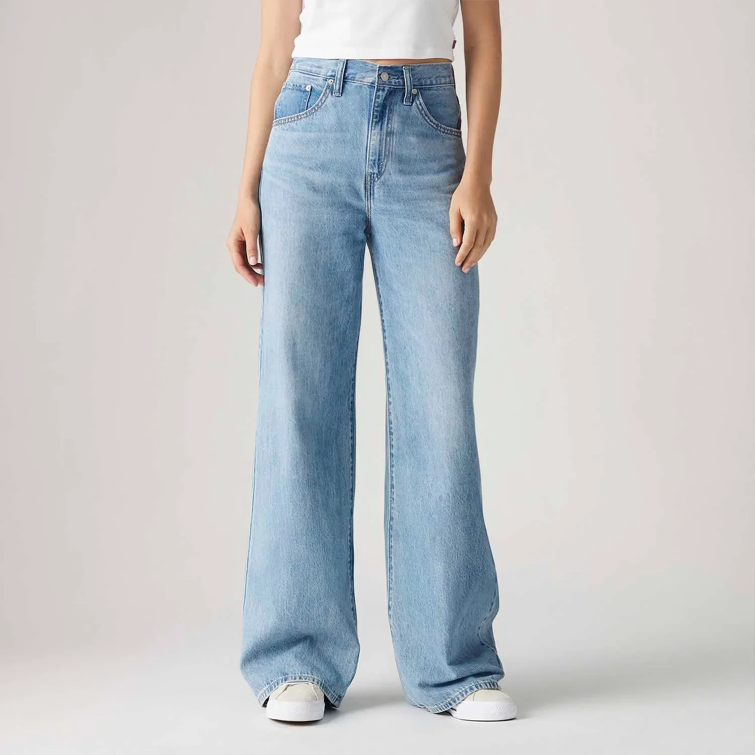 Calça Jeans Levi's® Cinch Baggy Lavagem Clara — imagem 1