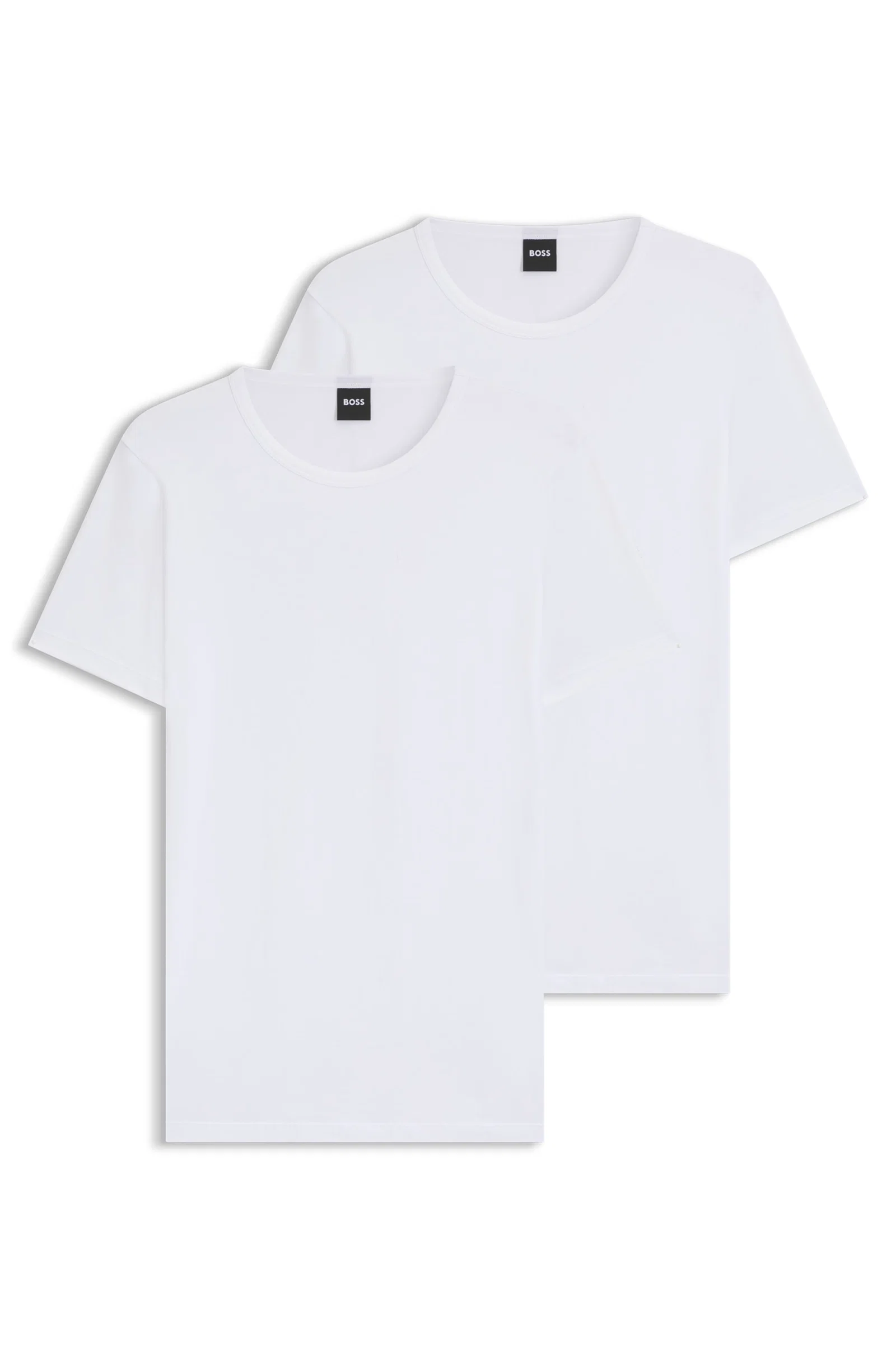 Pack De 2 Camisetas Em Algodão Stretch Com Logo — imagem 1