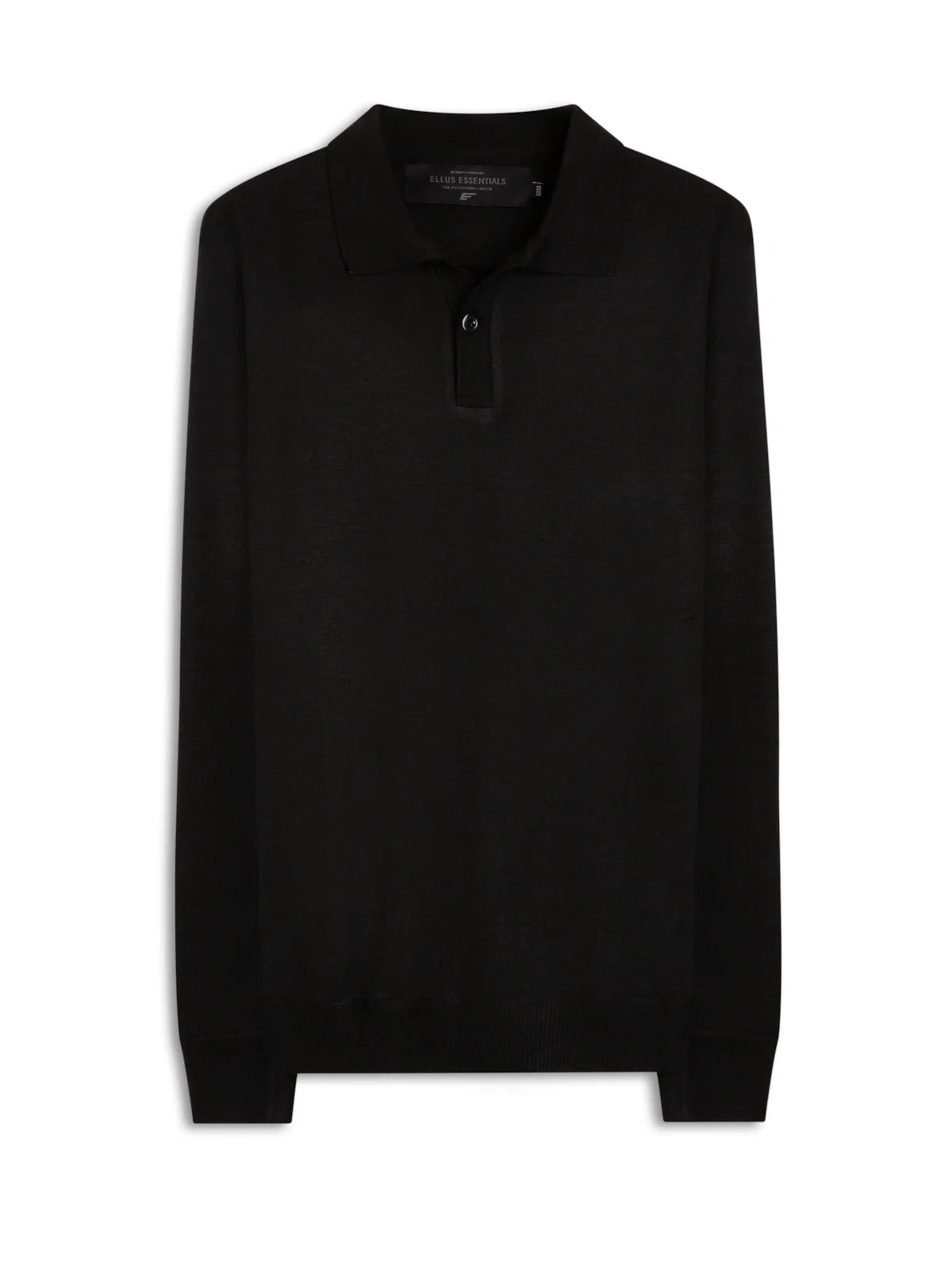 Tricot Basic Stoned Polo Preto