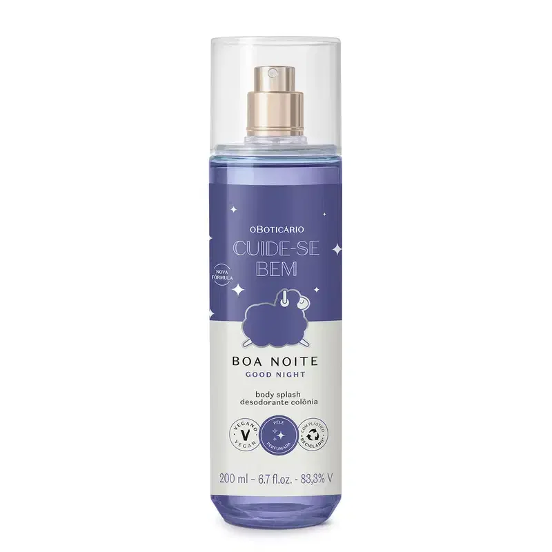 Body Splash Desodorante Colônia Cuide-se bem Boa Noite 200ml