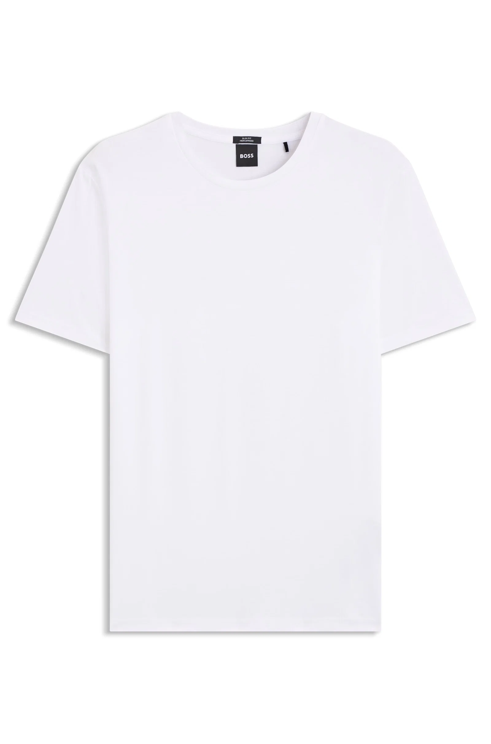 Camiseta De Mangas Curtas Slim Fit Em Algodão