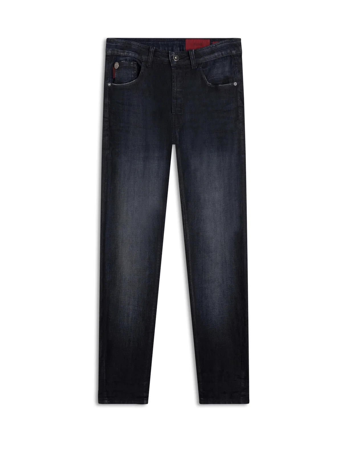 Calça Jeans High Comfort Rock 1881 Lav. Escuro+jato+3d — imagem 1
